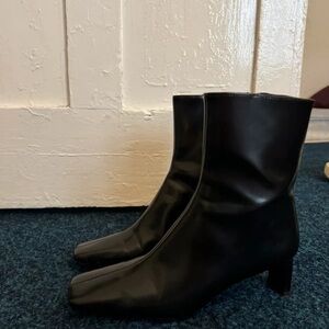 H&M Sleek Black Heeled Boots